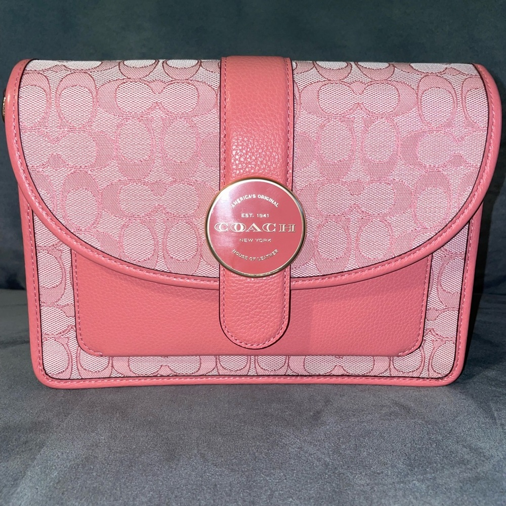 NWT Coach Lonnie Crossbody Jacquard Dempsey